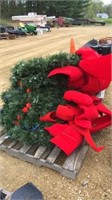 7 Lg. Christmas wreaths
