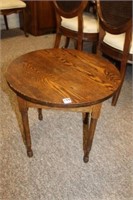 Antique small round Oak Table