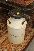Antique Oak Farms LTD Milk Can