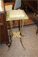 Victorian Marble & Brass Plant Stand