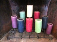 Multi Candlestick Fireplace Insert