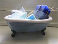 Miniature Porcelain Bathtub