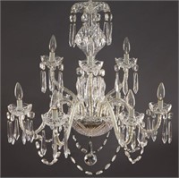 Waterford 9-light cut crystal chandelier,