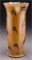 Iridescent Loetz art glass vase.