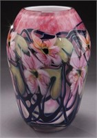 John Lotton paperweight art glass vase