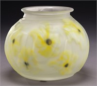 Charles Lotton Multi-Flora art glass bowl,