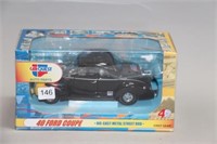 40 FORD COUPE FIRST GEAR CAR QUEST CAR. 1/25 W/