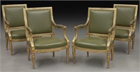 (4) Louis XVI style fauteuils,