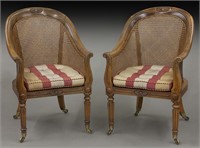 Pr. William IV rosewood (goncalo alves) armchairs