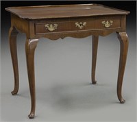 Chippendale style English mahogany silver table,
