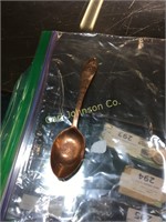1912 SOLID COPPER SPOON