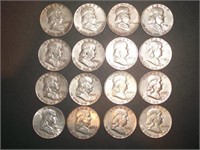 1948-63 Franklin half dollar set