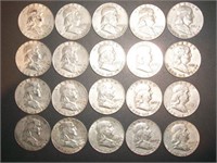 1961 mixed mint Franklin half dollar