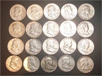 1962/63 mixed mint Franklin half dollar