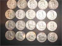 1961/62 mixed mint Franklin half dollar