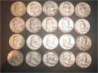 1959(4)/60/61(2) mixed mint Franklin half dollar