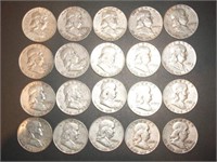 1953(4)/54 mixed mint Franklin half dollar