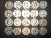 1953 mixed mint Franklin half dollar