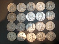 1952/53 mixed mint Franklin half dollar