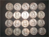 1951 mixed mint Franklin half dollar