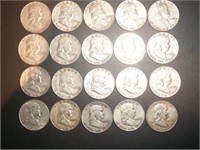 1949 mixed mint Franklin half dollar
