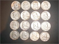 1948-63 Franklin half dollar set