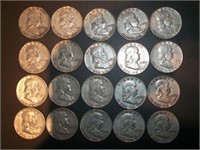 1949/50 mixed mint Franklin half dollar