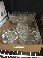 serving dishes/glass/crystal