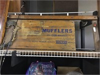 muffler advertising on vintage creeper