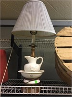 lamp with wash basin like base