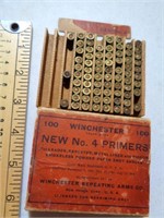 Winchester Primers in Wooden Sleeve
