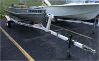 Aluminum Boat and Trailer, No Title