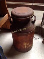 OLD MILK CAN W/ LID