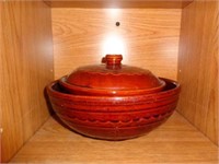 Marcrest Bowls, One with Lid