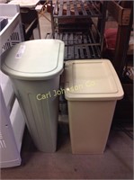LOT OF 2 TRASH CANS