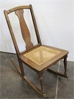 Vintage Sewing Rocker with Cane Seat