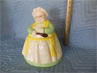 White Haired Granny Cookie Jar