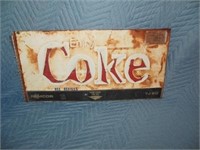 Vintage "Coke" Advertisement Sign