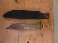 Huge Bowie Style Knife with Sheath