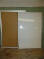 2 Boards Dry Erasable & Cork Board