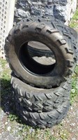 (3) Far-Bast 25x110-12 4-Wheeler Tires