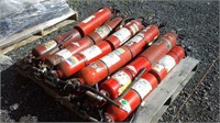 Skid of Fire Extinguishers