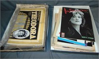 Vintage Paper Lot. Press and Campaign Books.