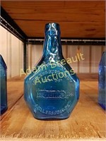 7 inch Millersburg Ferry blue bottle