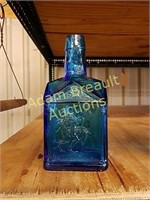 8 inch Wheaton Paul Revere blue bottle