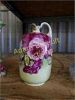 Vintage 7-inch rose painted vase
