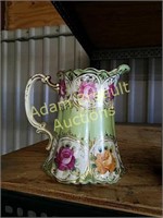 Antique 7-inch Nippon hand-painted pitcher
