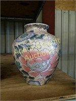 Vintage 9-inch Japanese porcelain flower vase