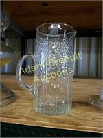 Vintage 9-inch glass decorative pitcher