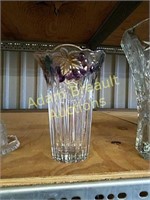 Vintage 8-inch grape theme vase